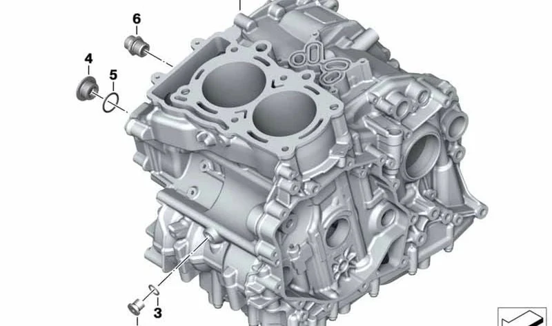 Tubuladura roscada OEM 11118552440 para motos BMW F 750 GS, F 850 GS, C 400 GT, C 400 X... y más. Original BMW Motorrad.