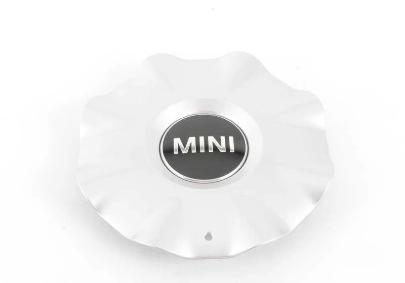 Cubierta de cubo plata OEM 36136764100 para MINI R50, Cabrio R52. Original MINI.
