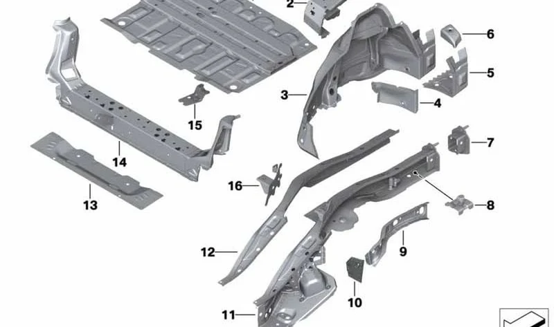 Prolongación de pasarruedas trasero derecho OEM 41007430876 para MINI Clubman F54, F54 LCI. Original MINI.