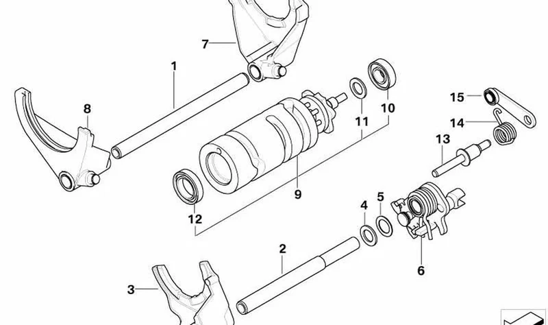 Brazo de cambio de marchas OEM 23307693792 para motos BMW R1200GS, R1200RT, R1200R... y más. Original BMW Motorrad.
