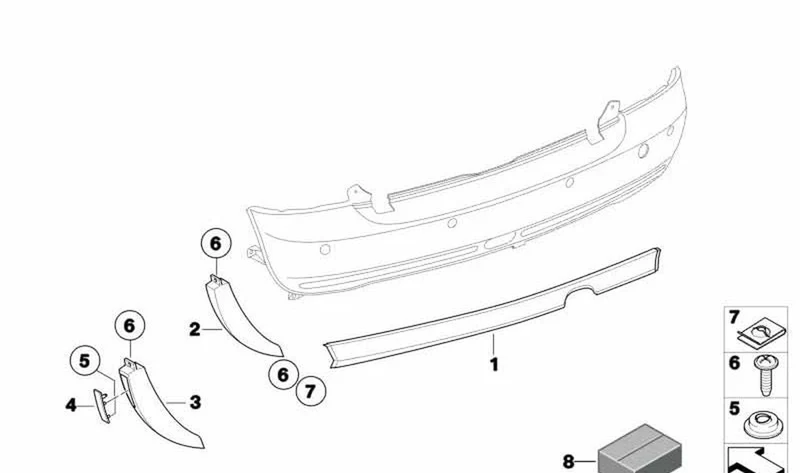 Espoiler derecho OEM 51127127968 para MINI R50, Cabrio R52. Original MINI.