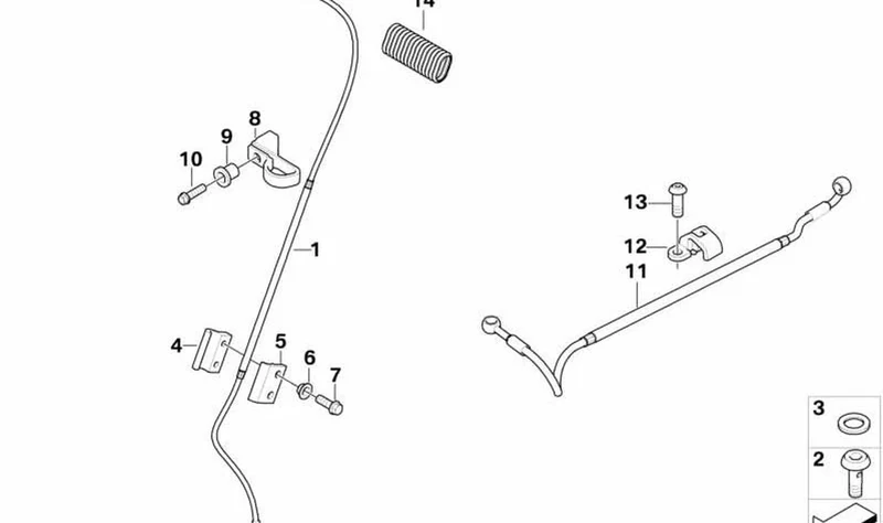 Tubo flexible de freno trasero OEM 34327711347 para BMW Motorrad G450X (K16). Original BMW Motorrad.