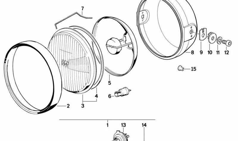 Chapa OEM 62211459478 para BMW Motorrad K75, K100, K100RS, K75S, K75RT. Original BMW Motorrad.