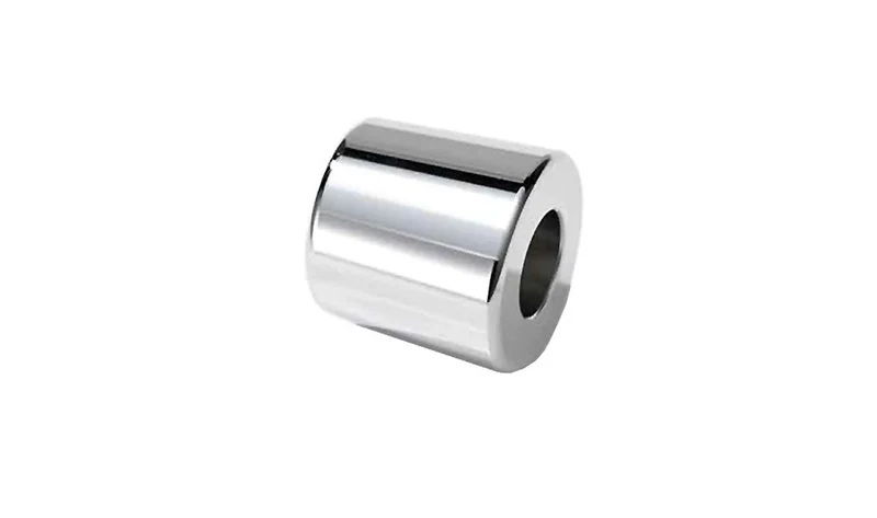 Contrapeso de manillar cromado OEM 32718386496 para motos BMW R 1200 RT, R 1250 RT. Original BMW Motorrad.