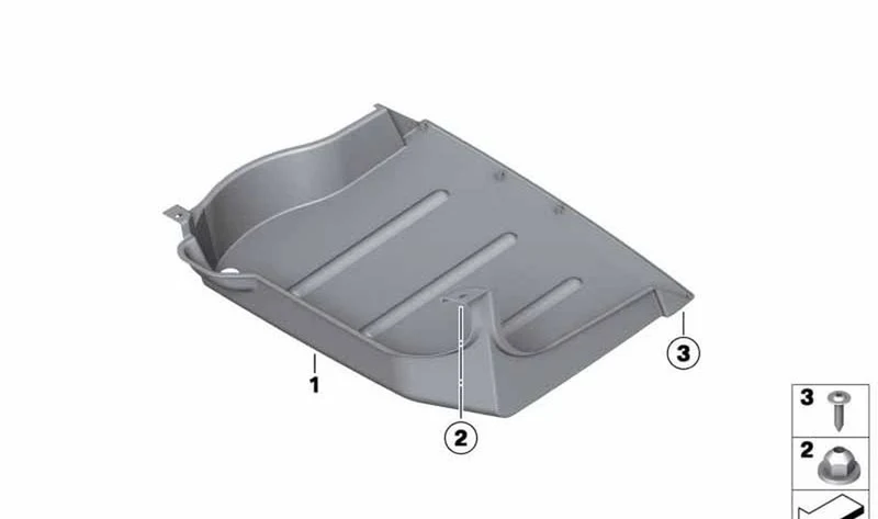 Revestimiento de bajos trasero OEM 51711149159 para MINI R50, R56, R56 LCI, Cabrio R52, Coupé R58, Roadster R59. Original MINI.