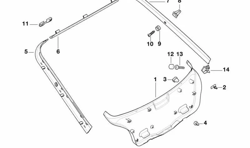 Botón OEM 51498225348 para MINI F56, F55, F66, F65 y más. Original MINI.
