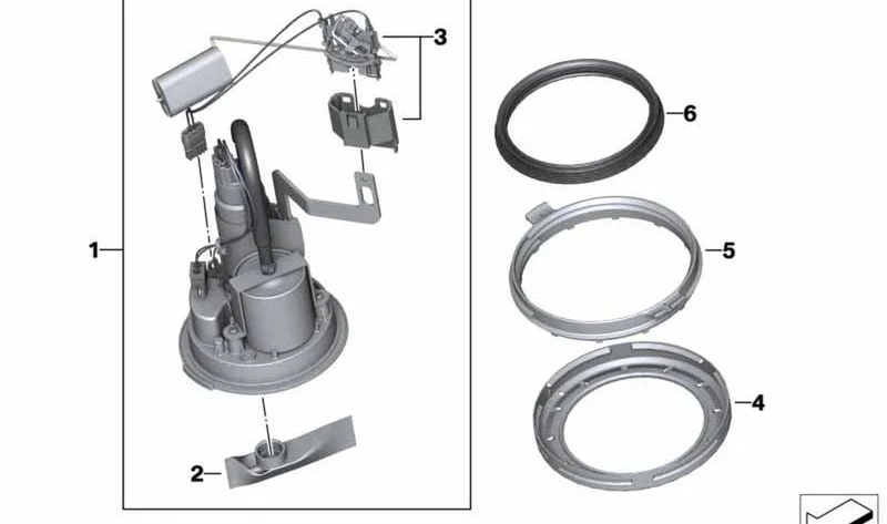 Transmisor de palanca OEM 16148559598 para motos BMW S 1000 R, S 1000 XR, M 1000 RR, M 1000 R, M 1000 XR. Original BMW Motorrad.