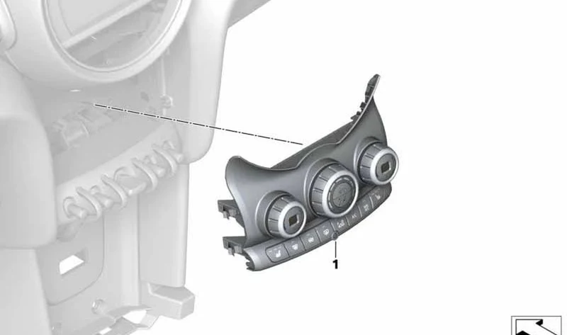 Mando para climatizador automático OEM 61315A41F43 para MINI Clubman F54, F54 LCI. Original MINI.