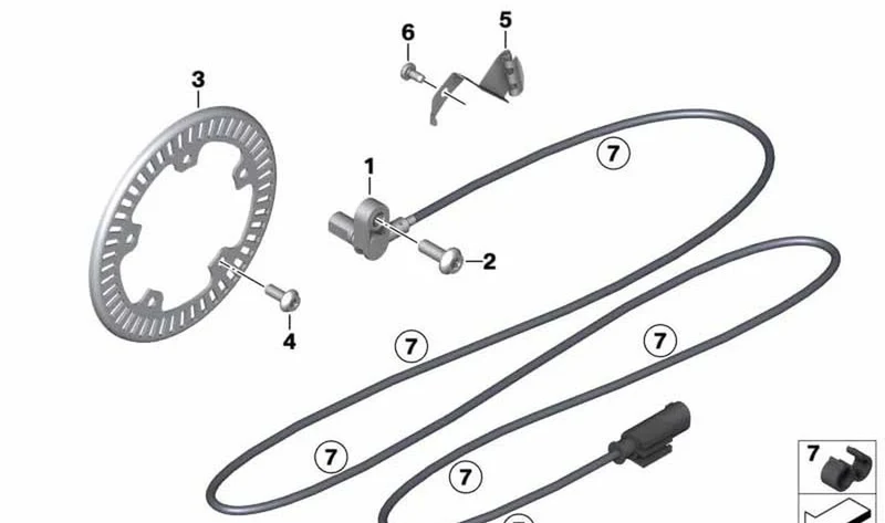 Soporte trasero OEM 34528559497 para motos BMW R nineT Pure, R nineT Scrambler, R nineT Racer, R nineT Urban G/S. Original BMW Motorrad.