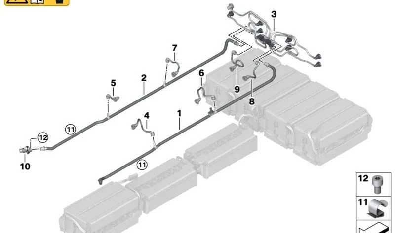 Racor OEM 61279487755 para MINI F56 BEV, F57 BEV. Original MINI.
