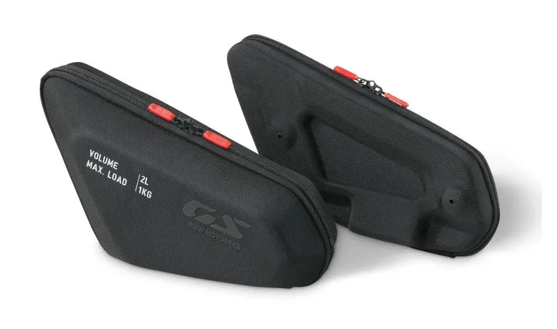 Bolsa de chasis izquierda OEM 77495B5C6D7 para BMW Motorrad R 1300 GS Adventure. Original BMW Motorrad.