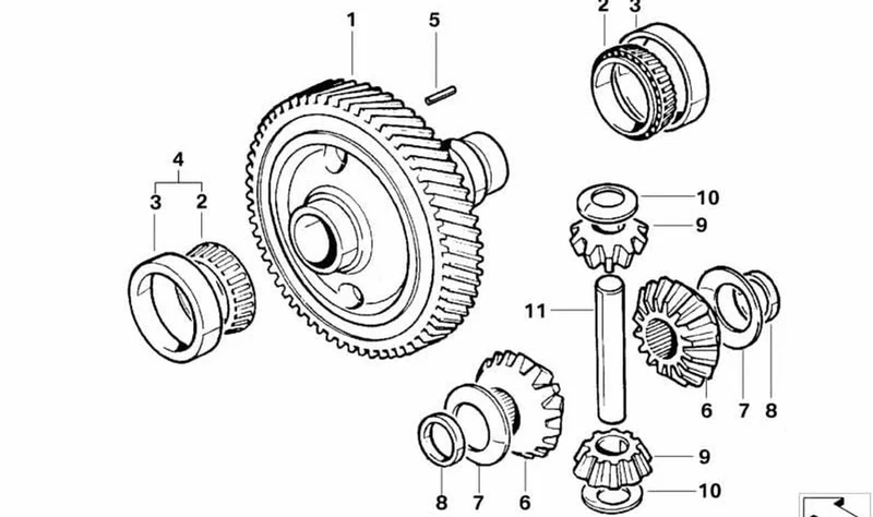 Perno OEM 23001814201 para MINI R50, Cooper, One, 1.4i. Original MINI.