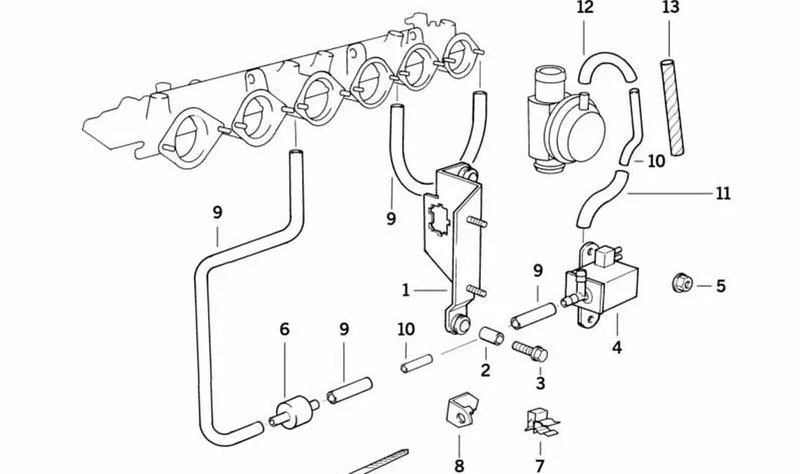 Casquillo distanciador OEM 13531460414 para motos BMW K1, K 100 RS, K 1100 RS, K 1200 RS, K 1200 LT... y más. Original BMW Motorrad.