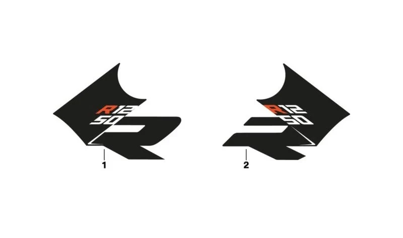 Decoración revestimiento lateral izquierdo OEM 51147109165 para BMW Motorrad R 1200 R, R 1250 R. Original BMW Motorrad.