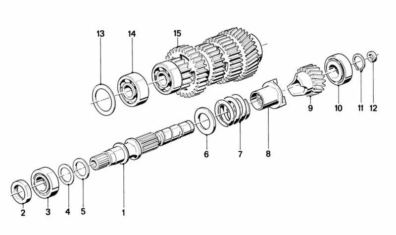 Retén para eje OEM 23121451020 para motos BMW K 75, K 100, K 1100 RS... y más. Original BMW Motorrad.