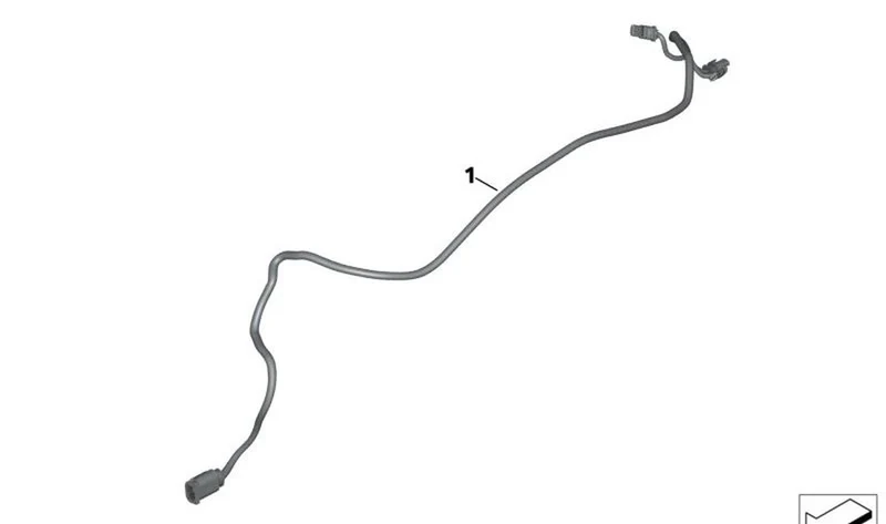 Mazo de cables trasero OEM 61111542505 para motos BMW R 18, R 18 Classic. Original BMW Motorrad.