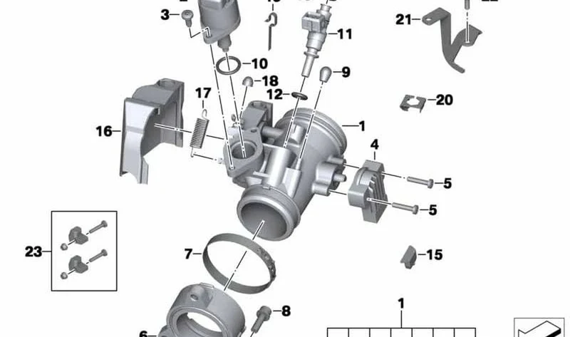 Caperuza cobertera izquierda OEM 13547672311 para BMW Motorrad R1200S, HP2 Sport. Original BMW Motorrad.