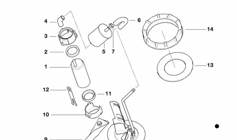 Anillo amortiguador OEM 16142305761 para motos BMW R1100S, R1200C, K1200RS, K1200LT... y más. Original BMW Motorrad.