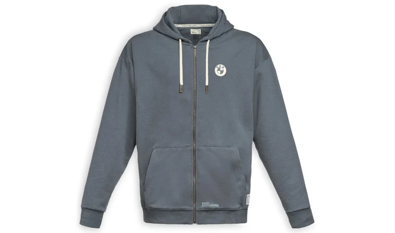 Sudadera con cremallera Soulfuel azul talla S OEM 76615A81583 para BMW. Original BMW Motorrad.