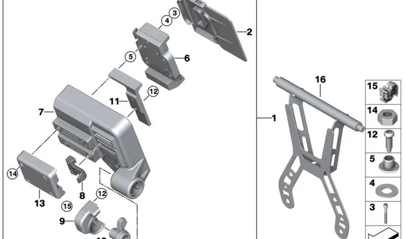 Cuadro de instrumentos OEM 62118528443 para motos BMW R1200GS, F850GS, R1250RT... y más. Original BMW Motorrad.