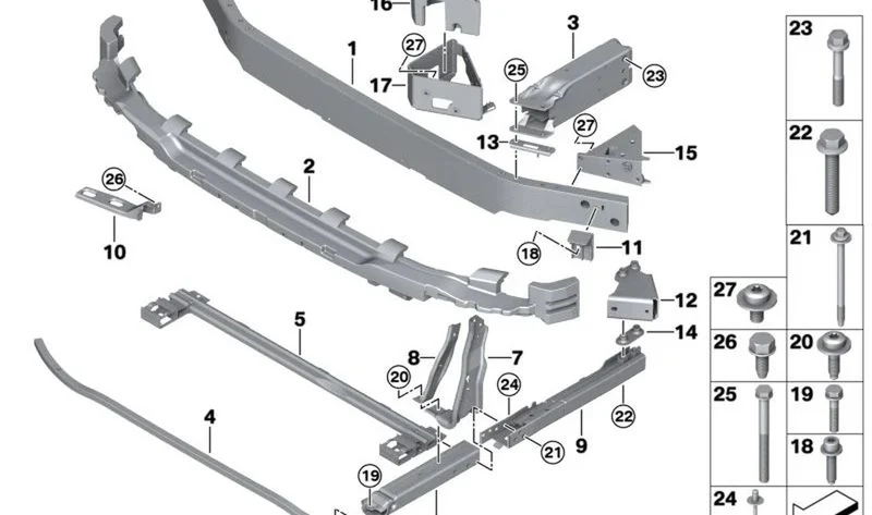 Moldura de maletero trasera OEM 51649478725 para MINI Countryman F60 LCI (05/2019 - 02/2024). Original MINI.