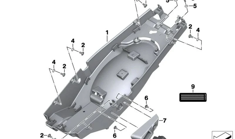 Arandela plástica M6 OEM 46638525836 para motos BMW R 1200 GS Adv., F 850 GS, S 1000 XR… y más. Original BMW Motorrad.