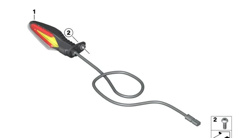 Intermitente multifuncional OEM 63237924981 para motos BMW R 1300 GS, R nineT, S 1000 R, F 900 R, F 900 XR… y más. Original BMW Motorrad.