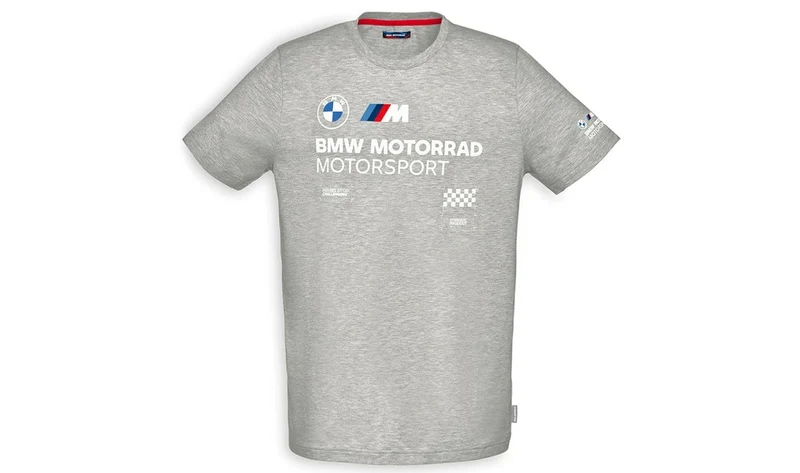 Camiseta M Motorsport gris talla S para BMW Motorrad. Original BMW Motorrad.