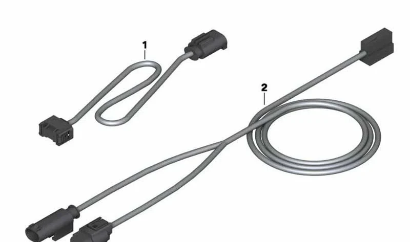 Tubo adaptador calefacción asientos OEM 61128525432 para motos BMW C 600 Sport, C 650 Sport, C 650 GT. Original BMW Motorrad.