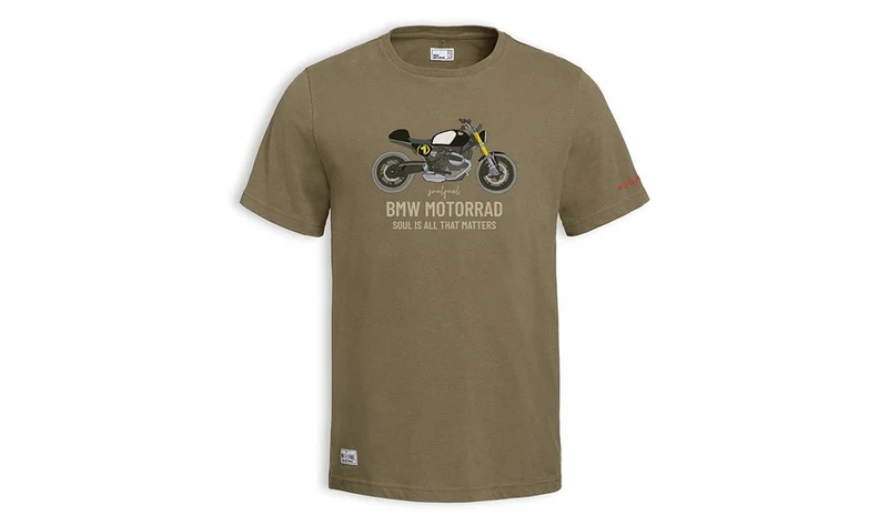 Camiseta R12 nineT oliva talla 2XL OEM 76615B3E399 para BMW Motorrad. Original BMW Motorrad.