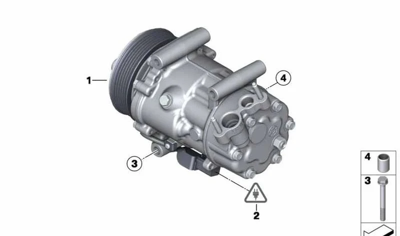 Caja de enchufe 2 polos OEM 12527564638 para MINI R56, R55, R57, R58, R59, R60, R61. Original MINI.