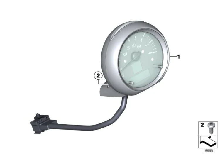 Cuentarrevoluciones OEM 62109325834 para MINI Cabrio R57 LCI, Roadster R59. Original MINI.