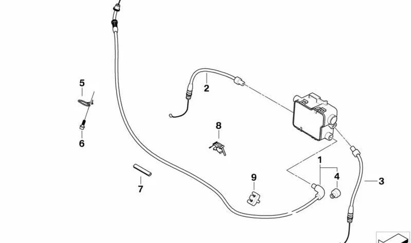 Pieza distanciadora OEM 32737719453 para motos BMW R1200RT, R900RT. Original BMW Motorrad.