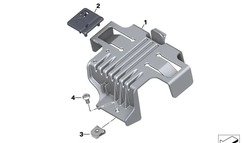 Cubierta OEM 61218404131 para motos BMW F 900 R, F 900 XR. Original BMW Motorrad.
