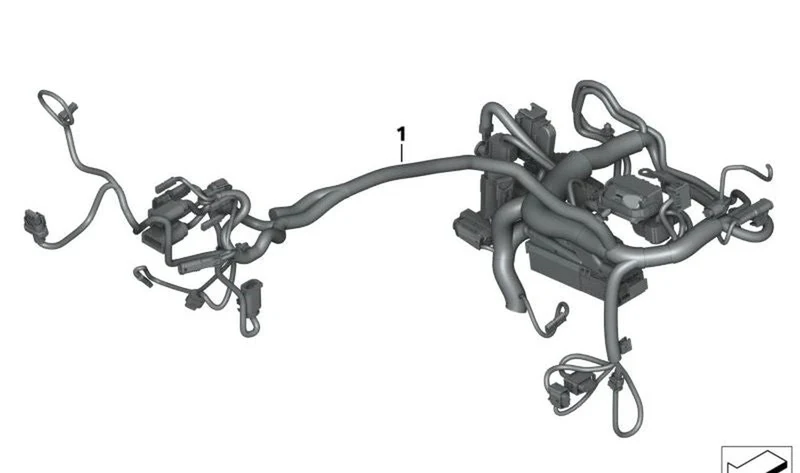 Mazo de cables principal OEM 61111542497 para motos BMW R 18, R 18 Classic. Original BMW Motorrad.