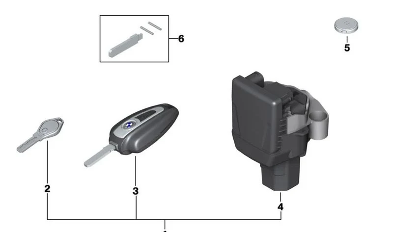 Llavero Keyless Ride First Edition OEM 66127105709 para motos BMW R 18, R 18 Classic, R 18 B, R 18 Transcontinental. Original BMW Motorrad.