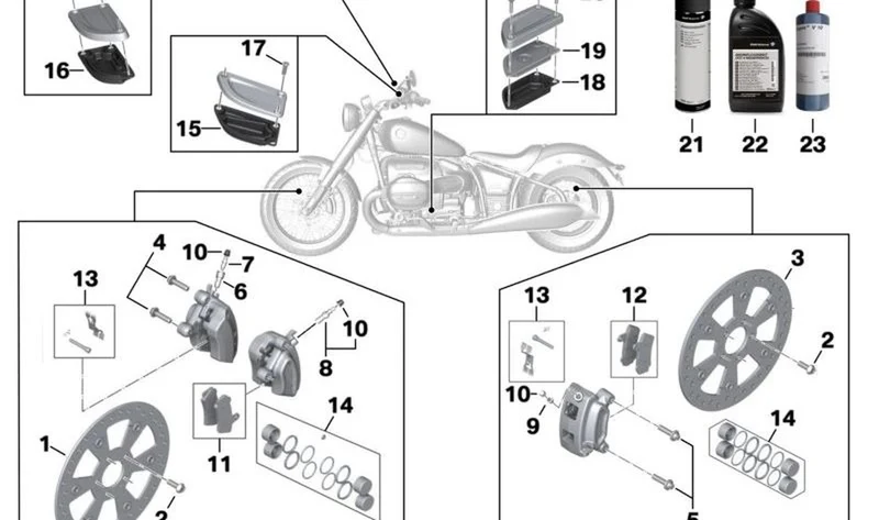 Disco de freno trasero OEM 34218859061 para motos BMW R 18, R 18 Classic, R 18 B, R 18 Transcontinental. Original BMW Motorrad.