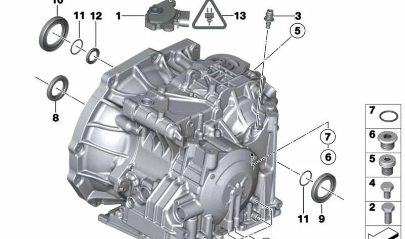 Retén para eje OEM 24279806838 para MINI Countryman R60, Paceman R61, Cooper ALL4, Cooper D, Cooper S... y más. Original MINI.