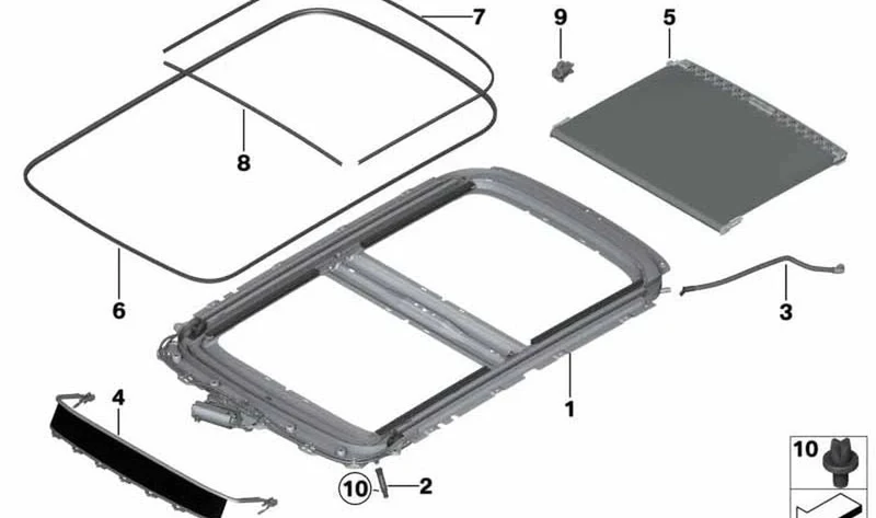 Tubo flexible de salida de agua trasero izquierdo OEM 54109803687 para MINI Countryman R60. Original MINI.
