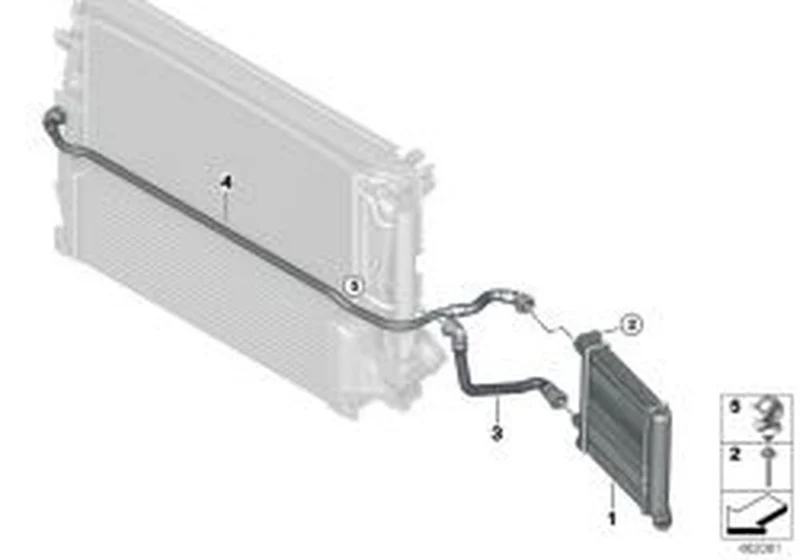 Manguera del radiador OEM 17127645525 para MINI Countryman F60, F60 LCI, BMW X1 F48 LCI. Original BMW y MINI.