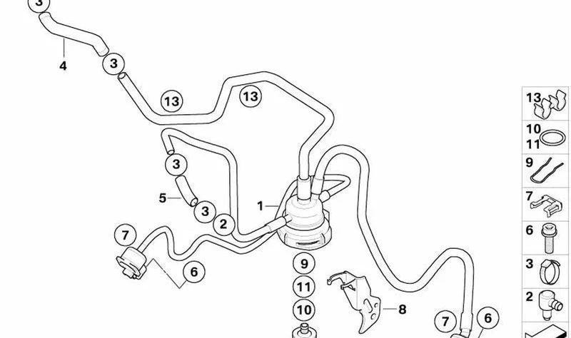 Colector de admisión OEM 13537704074 para BMW R1200GS (K25) 2007-2013. Original BMW Motorrad.