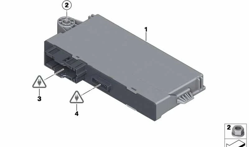 Caja de enchufe 21 polos OEM 61136906054 para MINI R56, Clubman R55, Cabrio R57, Countryman R60, BMW X5 E70, X6 E71... y más. Original BMW y MINI.
