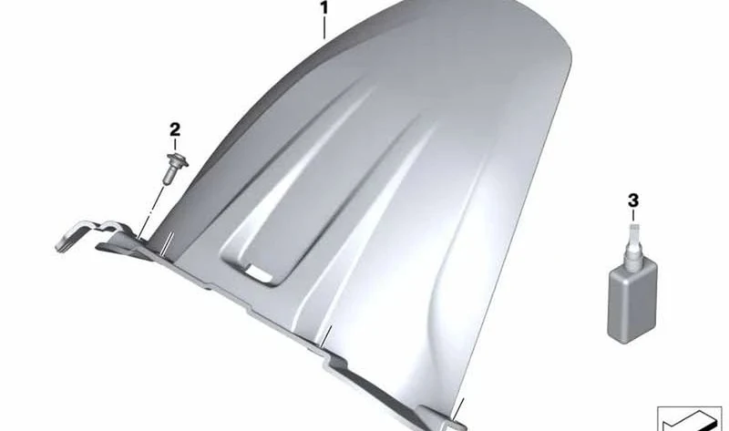 Cubierta de rueda trasera OEM 46627717023 para motos BMW S 1000 XR (K49) 2015-2019. Original BMW Motorrad.