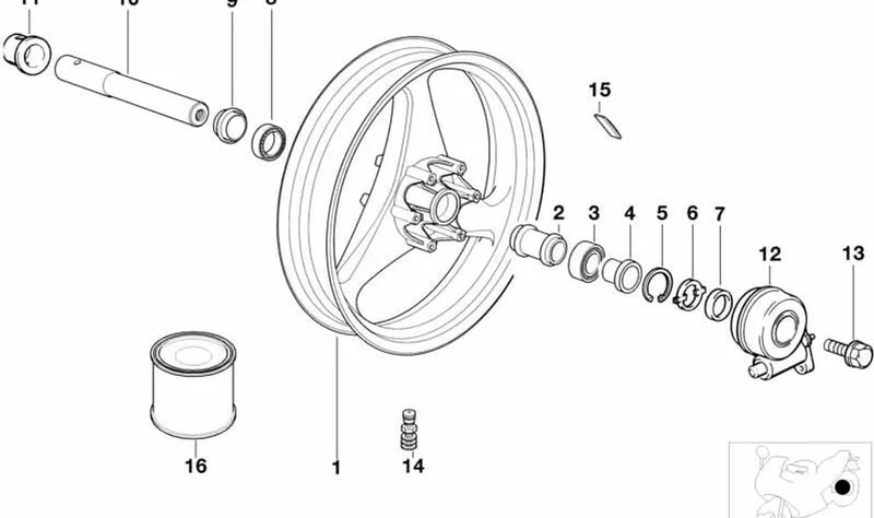 Caperuza OEM 36312314779 para motos BMW R 850 GS, R 1100 GS, R 1100 RT, K 1200 RS... y más. Original BMW Motorrad.