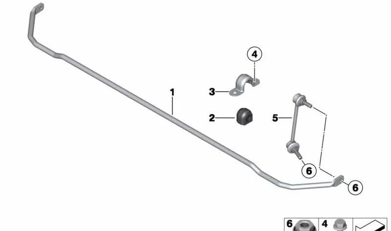 Apoyo pendular izquierdo OEM 33509803515 para MINI Countryman R60, Paceman R61. Original MINI.