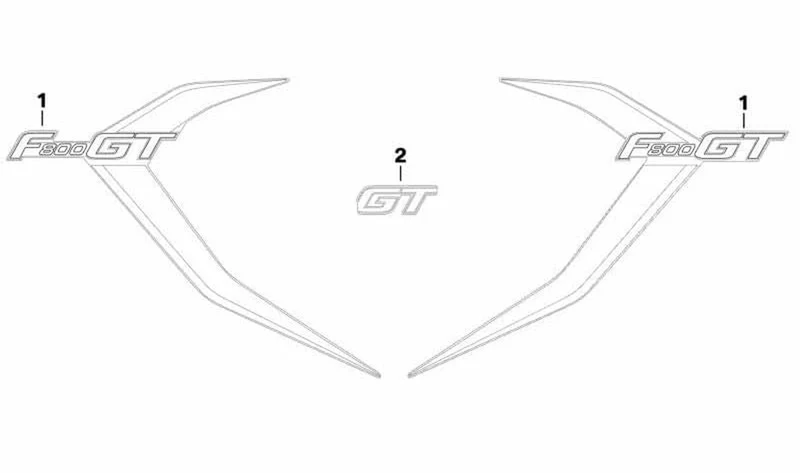 Embellecedor lateral delantero izquierdo OEM 51148557403 para motos BMW F800GT, F800S, F800ST. Original BMW Motorrad.