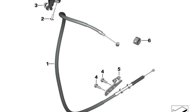 Tracción de embrague OEM 32738405180 para BMW Motorrad S 1000 R (K63), M 1000 R (KM3)... y más. Original BMW Motorrad.
