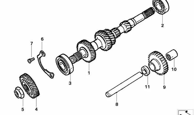 Cojinete de bolas OEM 23211036989 para MINI R50 Cooper, One... y más. Original MINI.