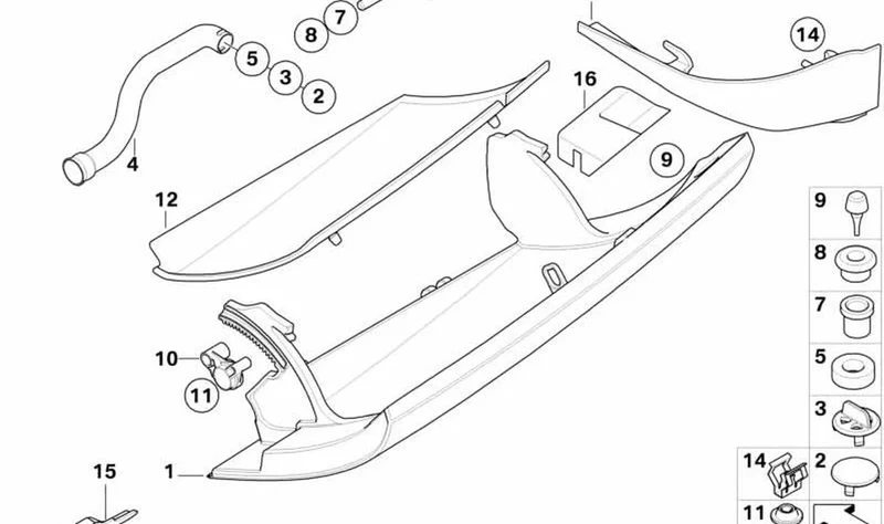 Tapa de guantera Carbon Black OEM 51162752812 para MINI R56, R56 LCI, Clubman R55, Clubman R55 LCI, Cabrio R57, Cabrio R57 LCI, Coupé R58, Roadster R59. Original MINI.