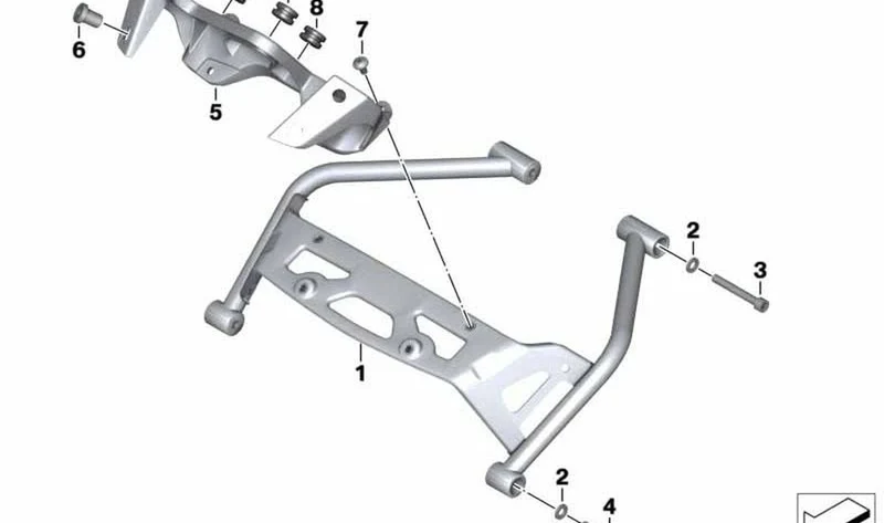 Tornillo de cabeza de lenteja OEM 46547705576 para motos BMW K1200R, K1300R, R1200R... y más. Original BMW Motorrad.